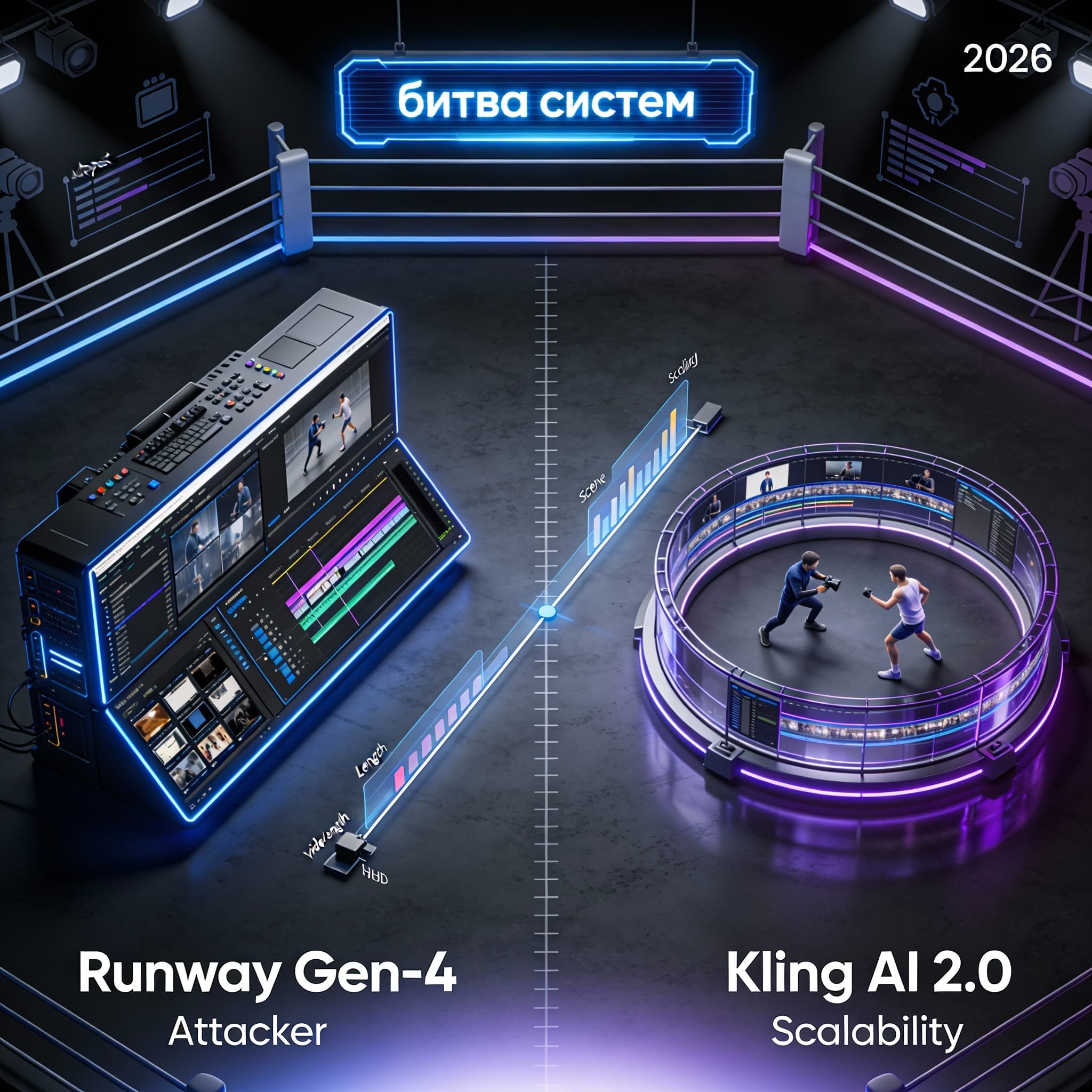 Runway Gen-4 vs Kling AI 2.0: битва за YouTube-видео