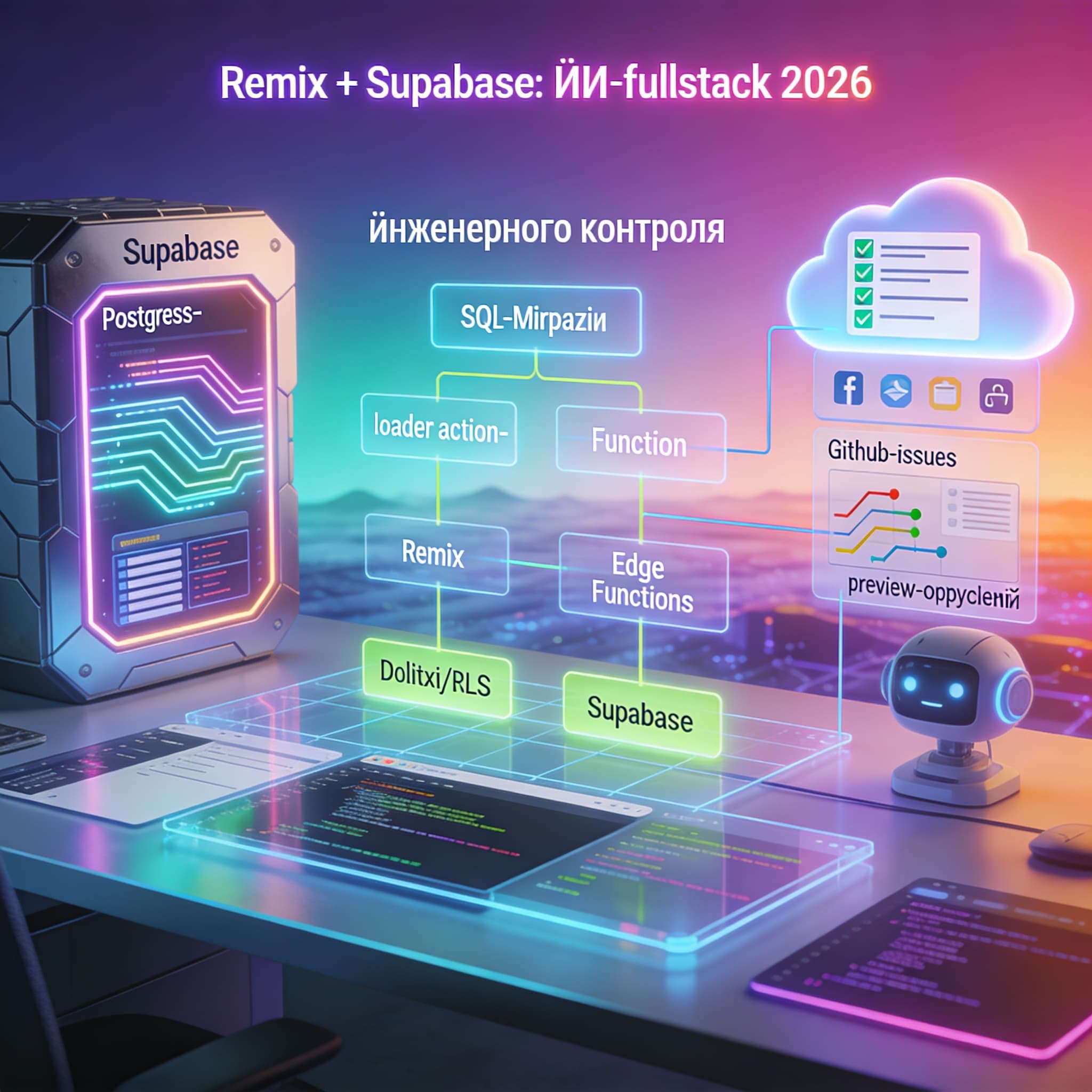 Remix + Supabase: ИИ-fullstack 2026