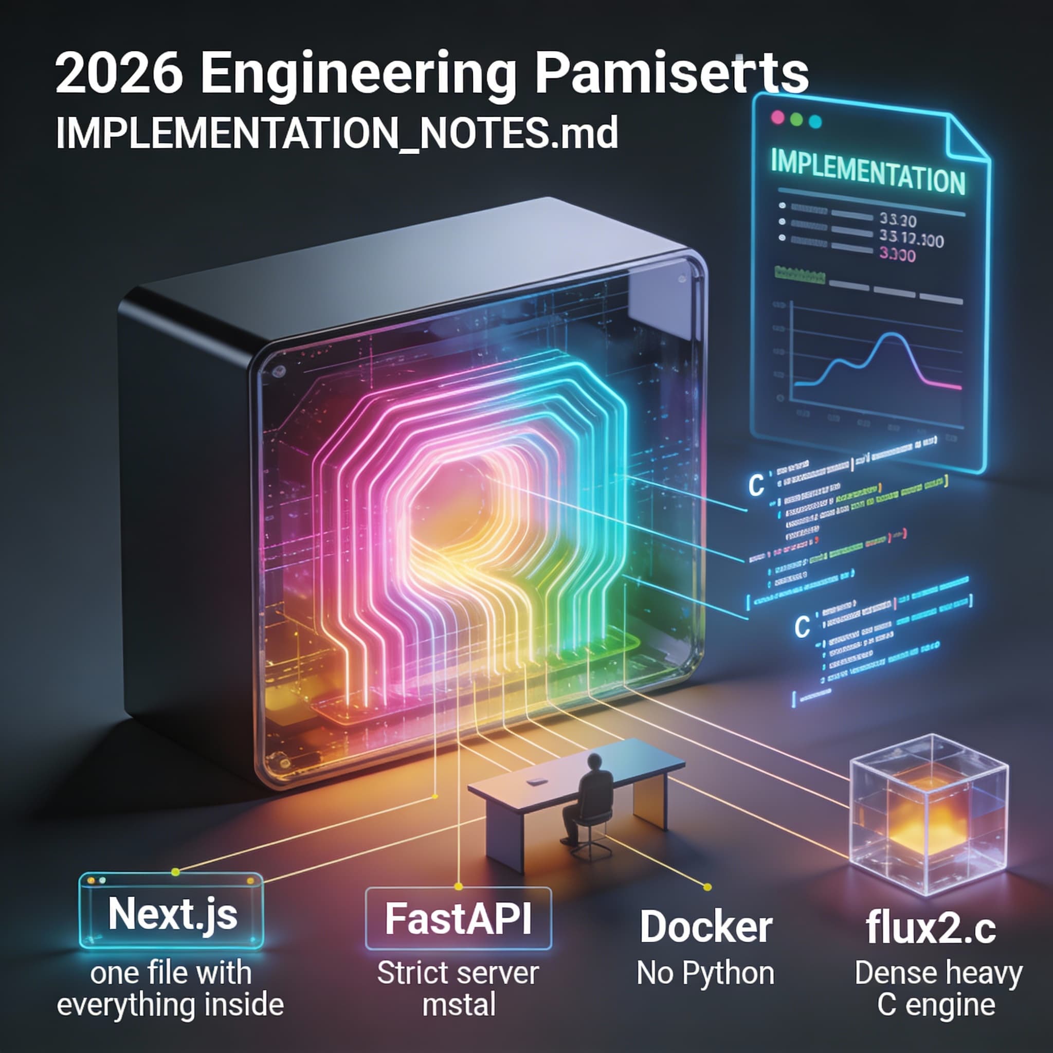 flux2.c: как ИИ пишет C-инференс и меняет веб-архитектуру